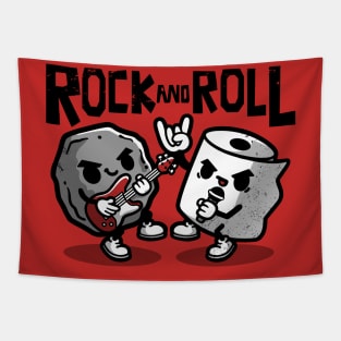 Rock and toilet roll Tapestry