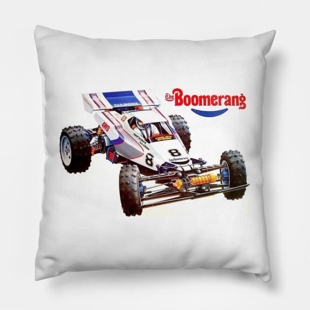 Classic Radio Controlled Race Car - The Boomerang Pillow by Starbase79