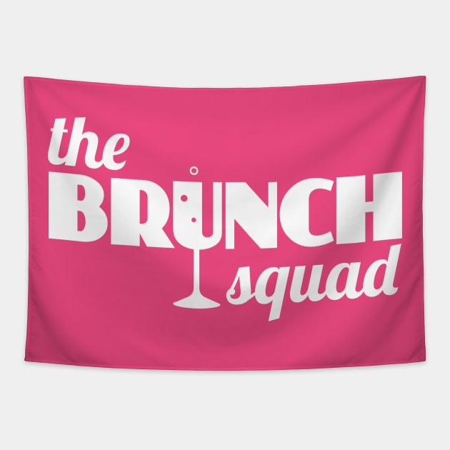 The Brunch Squad (white) Tapestry by BRAVOMAXXX