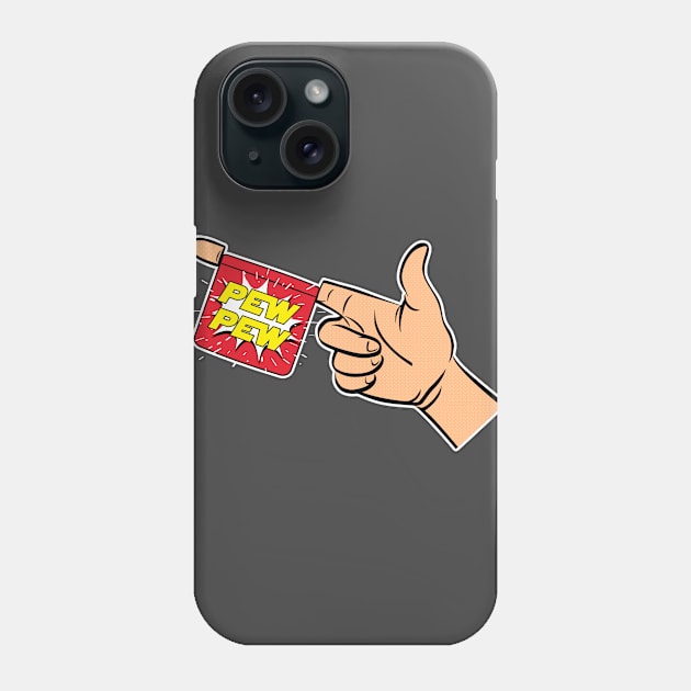 Bang Gun Pew Pew Phone Case by inkonfiremx