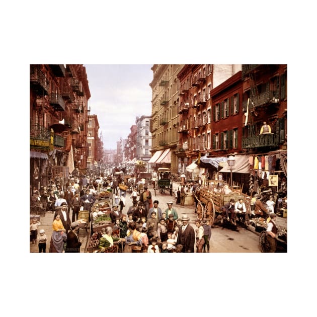 Mulberry Street, New York, circa 1900 (C016/4558) by SciencePhoto