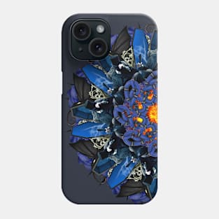 Vampire dark blue mandala Phone Case