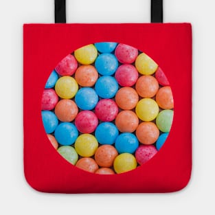 Multicolored Sweet and Sour Candy Sugar Tarts Photo Circle Tote