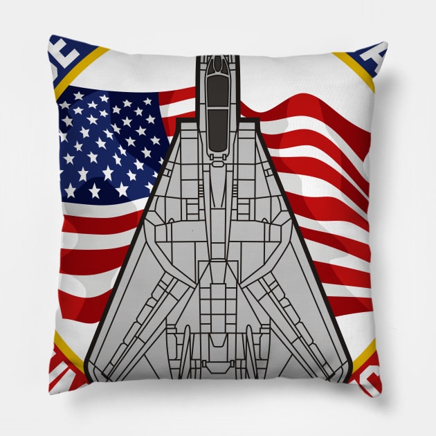 F-14 Tomcat - Made in... Pillow by MBK