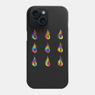 Eating Disorder Recovery Rainbow Stripes Sticker Pack Phone Case