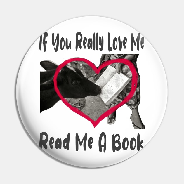 If You Love Me Read Me a Book Pin by PlanetMonkey