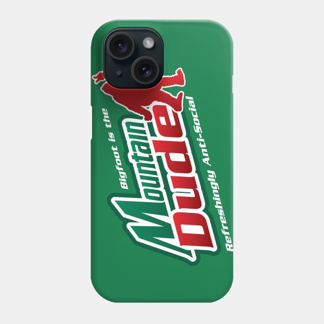 Mountain Dude Funny Bigfoot Phone Case by Alema Art