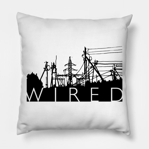 W I R E D Pillow by DanilBugaenko