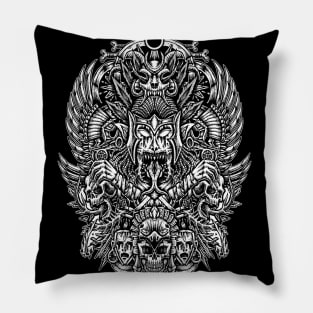 Ghost of Aztec Pillow