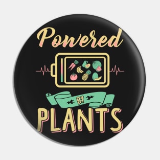 Powered By Plants Vegetarian Pin