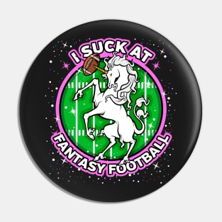 I Suck At Fantasy Football Pin