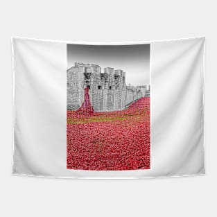 Tower of London Red Poppies Tapestry