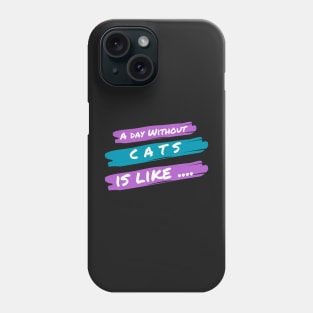 A Day Without Cats Is like .... Phone Case