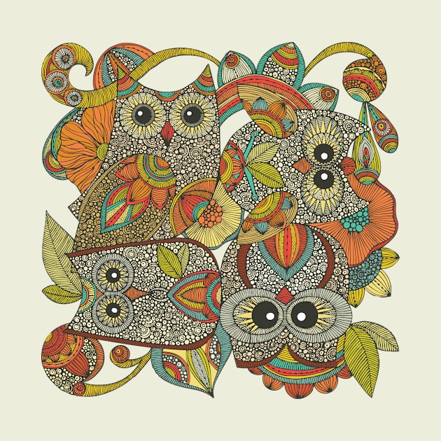 4 little owls by Valentina Harper