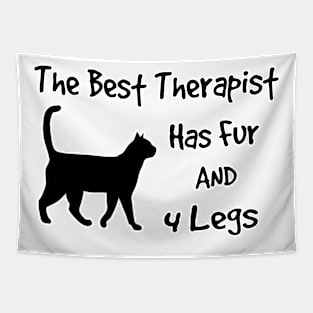 The Best Therapist Cat Tapestry