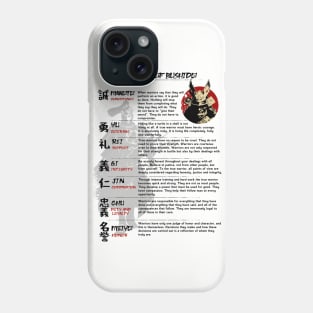 The Seven Virtues of Bushido IV Phone Case