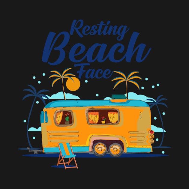 Resting Beach Face Camping by Rumsa