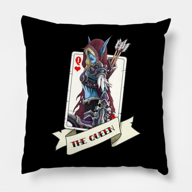 sylvanas Pillow by dubcarnage