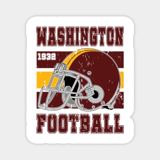 Washington Retro Football Magnet