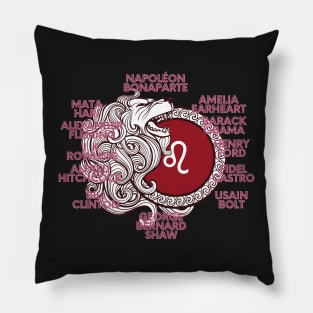 Leo Zodiac Sign Test Pillow