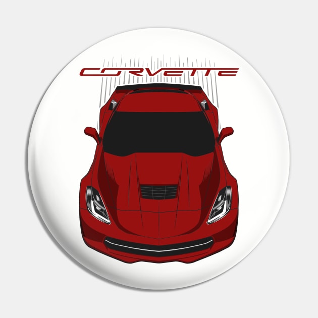 Corvette C7 - Long Beach Red Pin by V8social