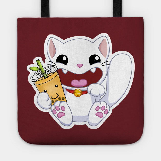 Happy Lucky Cat Maneki Neko Turnt Up Chinese Zodiac Bubble Boba