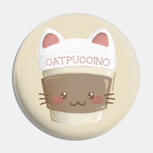 Cute Kawaii Catpuccino Pin