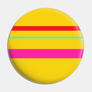 A great harmony of Red (Pigment), Barbie Pink, Metallic Yellow and Bright Light Blue stripes. Pin