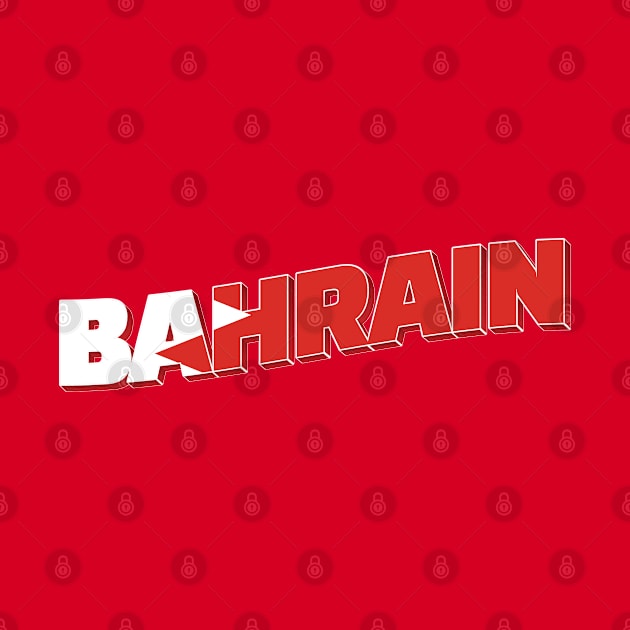 Bahrain Vintage style retro souvenir by DesignerPropo