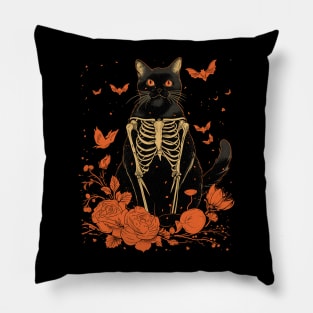 Valentine's Day Love Vintage Halloween Black Cat Witch Retro Cute Super Cool Best Gift Pillow