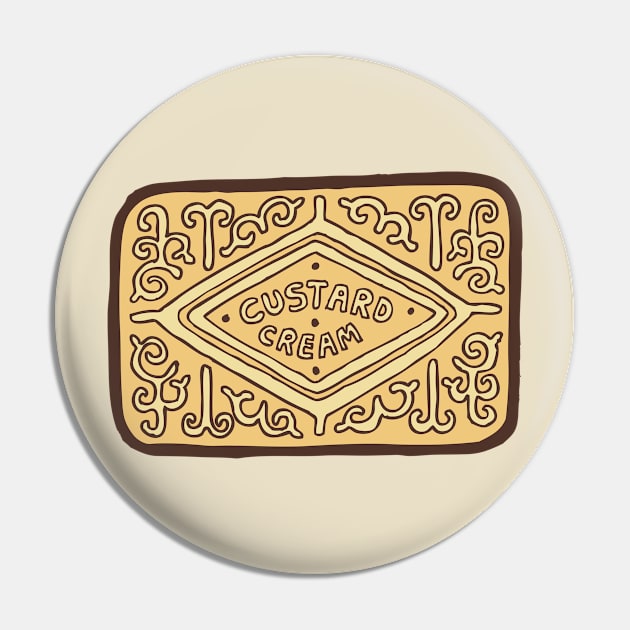 Custard Cream Biscuit Pin by evannave