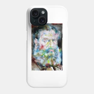 LEO TOLSTOY watercolor portrait .2 Phone Case