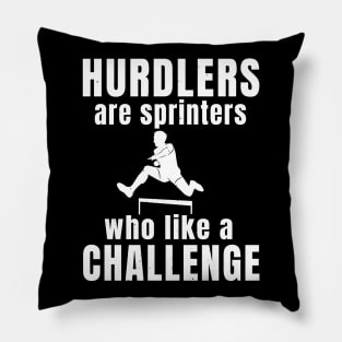 Mens Hurdles Funny Saying Athlete Gift Pillow