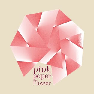 PINK PAPER FLOWER T-Shirt