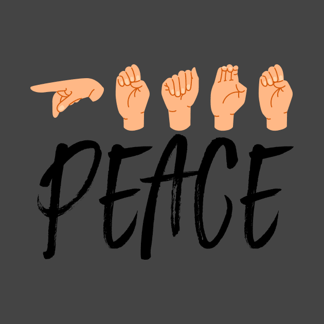 Peace - sign language by levinanas_art