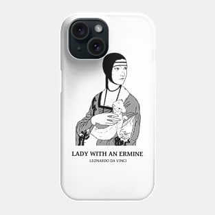 Lady with an ermine Phone Case