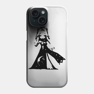 Polar queen minimal silhouette white Phone Case