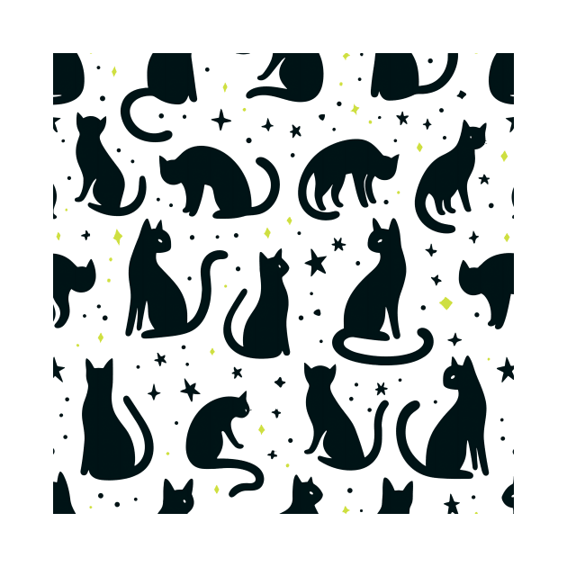 black cat pattern by ArtisticBox