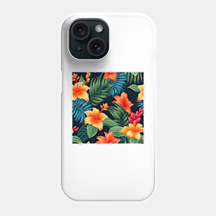Tropical Flowers Pattern 15 Phone Case