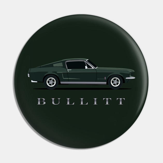 Mustang Bullitt Pin by AutomotiveArt