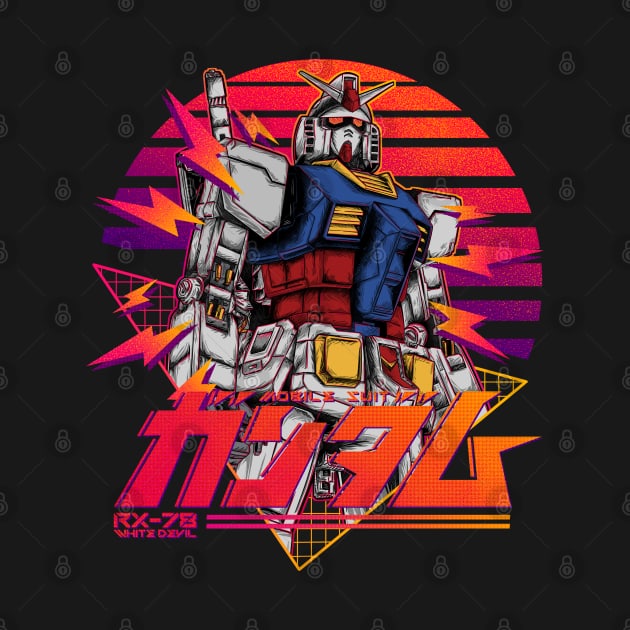 gundam rx 78 retro by opoyostudio