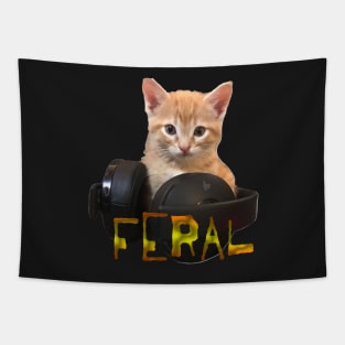 Gamer Kitten Feral Tapestry