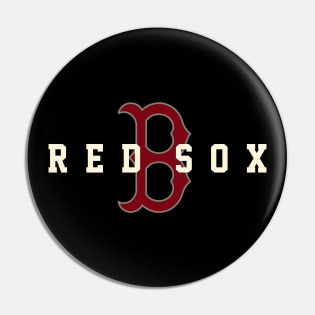 Boston Red Sox 1 by Buck Tee Originals Pin by Buck Tee