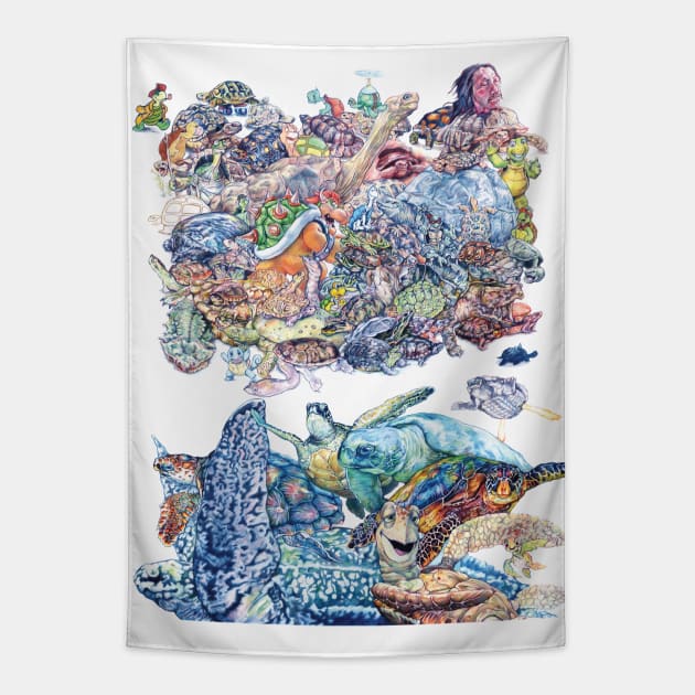 Turtle Power Tapestry by BananazGorilla