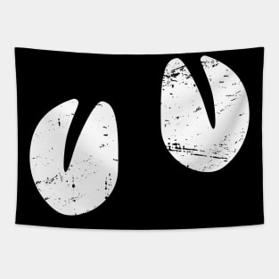 Cute Goat Hoof Prints Tapestry