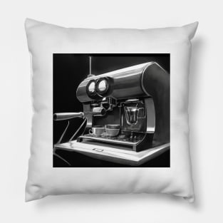 Coffee Vintage Monochrome Pointillism Since Pillow