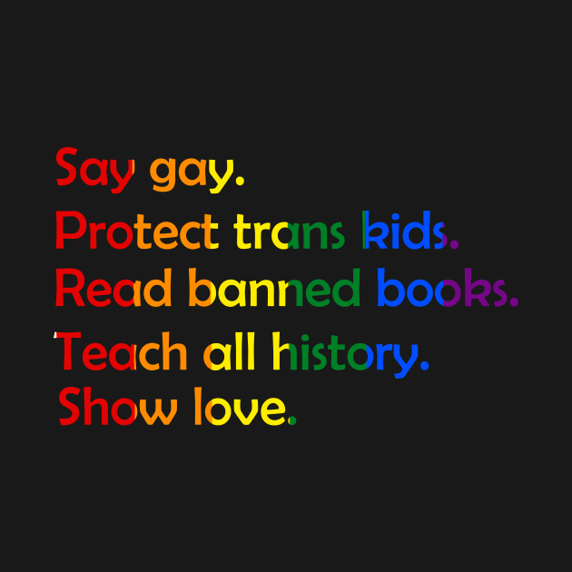 say gay protect trans kids read books by marisamegan8av