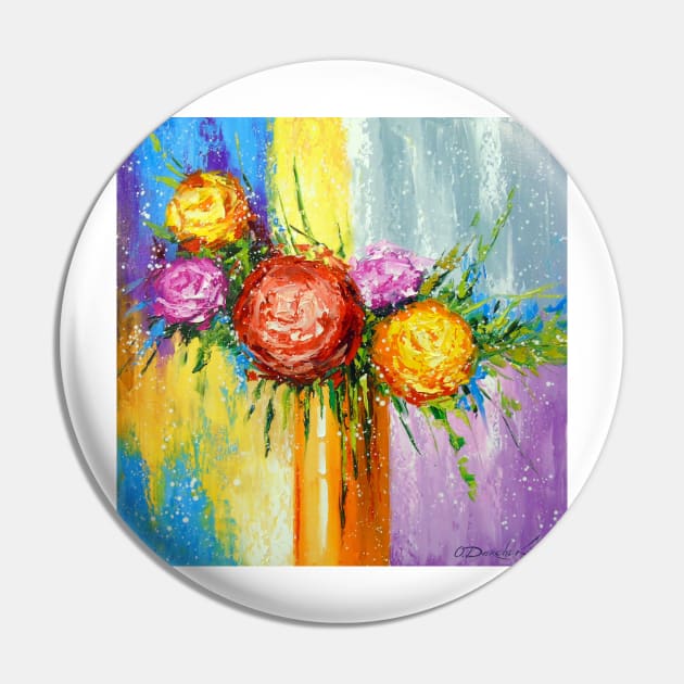 Bouquet of bright flowers Pin by OLHADARCHUKART