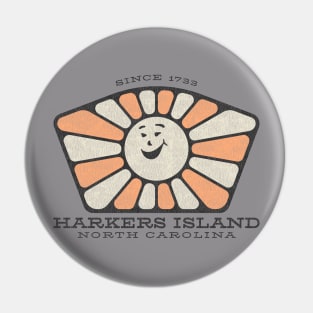 Harkers Island, NC Summertime Smiley Sunshine Pin