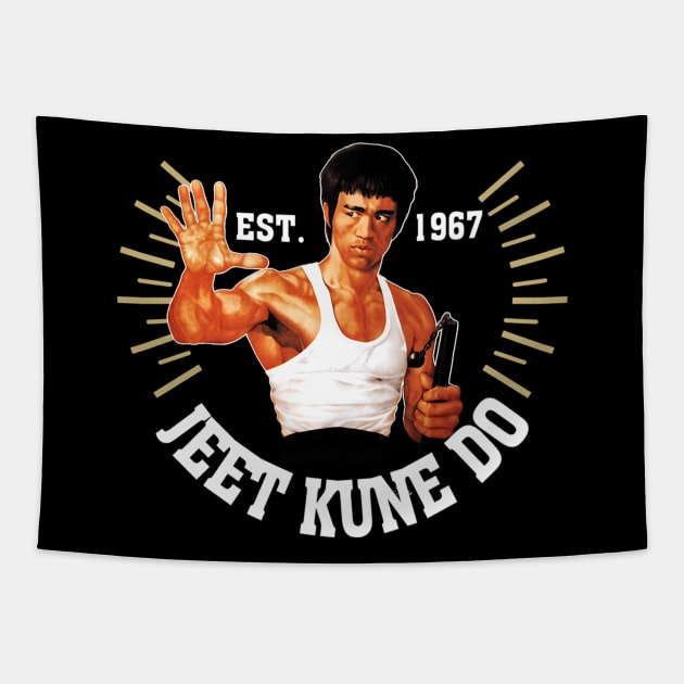 Be Water Lee Legend Bruce Movie Jeet Kune Do Tapestry by Garmentcrooks